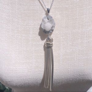 🆕Genuine Crystal Tassel Pendant Necklace